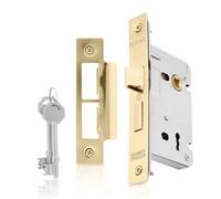 Xfort 3 Lever Polished Brass Mortice Sashlock 65mm