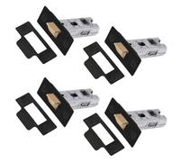 Xfort 4 Pack 65mm Matt Black Tubular Latch, Mortice Door Latch