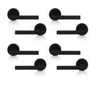XFORT 4 Pack Matt Black Liberty Lever On Rose Door