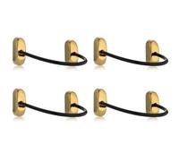 Xfort 4 Pack Viper Fixed Cable Window Restrictor In Polished Brass