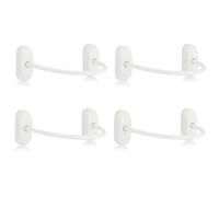Xfort 4 Pack Viper Fixed Cable Window Restrictor In White