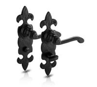 Xfort Antique Fleur De Lys Bathroom Handle, Internal Door Handles Sets