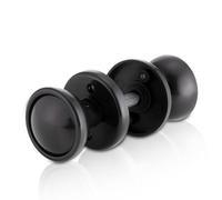 Xfort Black Rim Mortice Knob Set, Plastic Rim Lock Knobs, Door Knob Handles