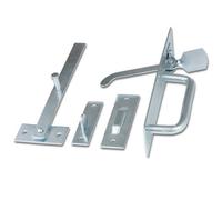 Xfort Bright Zinc Suffolk Gate Latch, Garden Catch