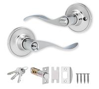 XFORT Cabriole Entrance Knob Set Polished Chrome,