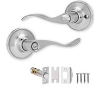 Xfort Cabriole Privacy Knob Set Satin Chrome For Internal Doors