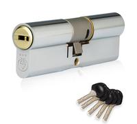 Xfort Colossus 3 Star Polished Chrome Euro Cylinder Lock 35Ex/35 (70mm)