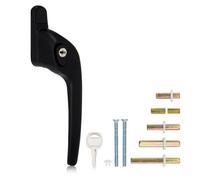 Xfort Cranked Right Window Handle Installation Kit In Matt Black