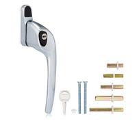 Xfort Cranked Right Window Handle Installation Kit In Polished Chrome