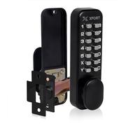 XFORT Digital Door Lock Matt Black, Keypad Combination Lock, Code Door Lock for Access Restriction, Combination Door Lock with Optional Hold Back Function.