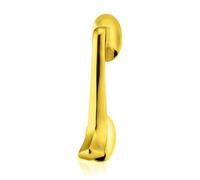 Xfort Door Knocker Polished Brass, Victorian Scroll Style
