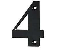 Xfort Front Door Number, Number 4, Black