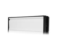 Xfort MailPlate 10" Letterplate White, Premium Draught Proof Postal Letterbox, Telescopic Sleeved Letter Box for Wooden, Composite and uPVC Midrail Doors with 40-80mm Door Thickness.