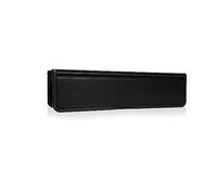 Xfort MailPlate Luxe 12" Letterplate Matt Black, Premium Draught Proof Postal Letterbox, Telescopic Sleeved Letter Box for Wooden, Composite and uPVC Midrail Doors with 40-80mm Door Thickness.