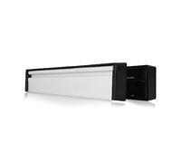 Xfort MailPlate Slimline 12" Letterplate Matt Chrome, Premium Draught Proof Postal Letterbox, Telescopic Sleeved Letter Box For Wooden, Composite And uPVC Midrail Doors With 40-80mm Door Thickness