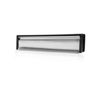 Xfort Mailplate Slimline 12" Letterplate Satin Chrome, 40-80mm
