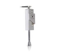 XFORT Multi Purpose Door Bolt Polished Chrome, Key Locking Slide Bolt for Door Security, Surface Mounted Universal Door Bolt with 2 Keys.
