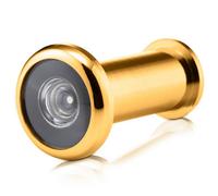 Xfort Polished Brass Door Viewer, Wide Angle Door Spy Hole
