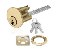Xfort Polished Brass Rim Cylinder, Night Latch Replacement Cylinder