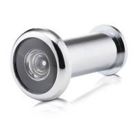 Xfort Polished Chrome Door Viewer, Wide Angle Door Spy Hole