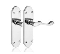 Xfort Richmond Lever Latch Scroll Polished Chrome Door Handles