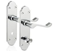 Xfort Richmond Scroll Bathroom Polished Chrome Door Handles 1 Pair