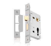 Xfort Satin Chrome Euro Profile Sashlock 75mm