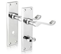 Xfort Scroll Bathroom Polished Chrome Door Handles 1 Pair