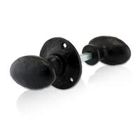 Xfort Smithy's Range Oval Shaped Rim Knob Black Antique