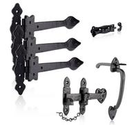 Xfort Smithy's Range Thumb Gate Latch Set Black Antique.