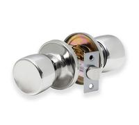 Xfort Tulip Passage Knob Set Polished Chrome For Wooden Doors