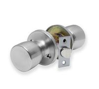 Xfort Tulip Passage Knob Set Satin Chrome For Wooden Doors