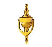 XFORT Victorian Door Knocker Polished Brass, Traditional Urn Door Knocker for Front Door, Elegant Front Door Furniture with a Classic Period Design