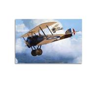 XFPMXC Vintage First World War Fighter Plane Poster Sopwith Camel Lt E G Forder of 28 Squadron RFC Decorative Painting Canvas Wall Artworks Picture 24x36inch(60x90cm)