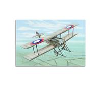 XFPMXC Vintage First World War Fighter Plane Poster Sopwith Tabloid Military Aircraft Decorative Painting Canvas Wall Artworks Picture 20x30inch(50x75cm)