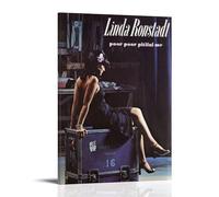 XFPOBH Country Rock Linda Ronstadt Poster Canvas Painting Wall Art Picture Home Decor Print For Bedroom Living Room 20x30inch(50x75cm) Frame-style