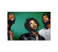 XFPOBH Fugees Hip Hop Poster Canvas Painting Wall Art Picture Home Decor Print For Bedroom Living Room 12x18inch(30x45cm) Unframe-style