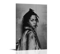 XFPOBH Fugees Poster Lauryn Hill Hip Hop Poster Canvas Painting Wall Art Picture Home Decor Print For Bedroom Living Room 12x18inch(30x45cm) Frame-style