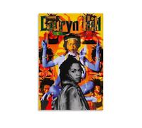 XFPOBH Fugees Poster Lauryn Hill Hip Hop Poster Canvas Painting Wall Art Picture Home Decor Print For Bedroom Living Room 08x12inch(20x30cm) Unframe-style