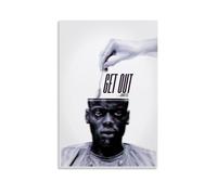 XFPOBH Horror Movies Get Out Poster Canvas Painting Wall Art Picture Home Decor Print For Bedroom Living Room 12x18inch(30x45cm) Unframe-style