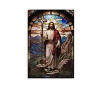 XFPOBH Jesus Christ Poster Canvas Painting Wall Art Picture Home Decor Print For Bedroom Living Room 08x12inch(20x30cm) Unframe-style