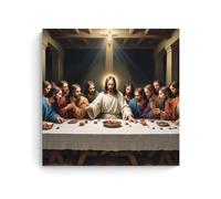 XFPOBH Jesus Christ Poster Canvas Painting Wall Art Picture Home Decor Print For Bedroom Living Room 28x28inch(70x70cm) Unframe-style