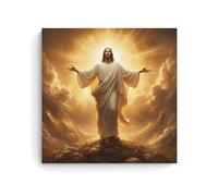 XFPOBH Jesus Christ Poster Canvas Painting Wall Art Picture Home Decor Print For Bedroom Living Room 12x12inch(30x30cm) Unframe-style