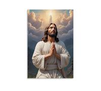 XFPOBH Jesus Christ Poster Canvas Painting Wall Art Picture Home Decor Print For Bedroom Living Room 12x18inch(30x45cm) Unframe-style