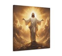 XFPOBH Jesus Christ Poster Canvas Painting Wall Art Picture Home Decor Print For Bedroom Living Room 20x20inch(50x50cm) Frame-style