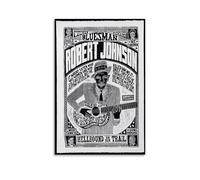 XFPOBH Robert Johnson Blues Guitar Vintage Poster Canvas Painting Wall Art Picture Home Decor Print For Bedroom Living Room 12x18inch(30x45cm) Unframe-style