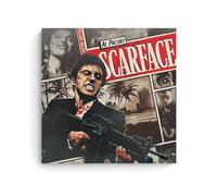XFPOBH Scarface Vintage Classic Movie Poster Canvas Painting Wall Art Picture Home Decor Print For Bedroom Living Room 12x12inch(30x30cm) Unframe-style