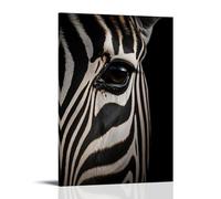 XFPOBH Zebra Poster Canvas Painting Wall Art Picture Home Decor Print For Bedroom Living Room 12x18inch(30x45cm) Frame-style