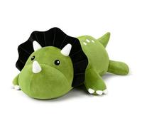 Xfrog Weighted Dinosaur Plush, Soft Weighted Triceratops Stuffed Animals Throw Pillow, Cute Dino Plushie Toys for Kids Adults 25CM