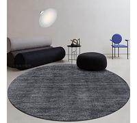 XFSHKJS Round Area Rugs for Living Room Bedroom Dark Grey 80cm 100cm 120cm 140cm 160cm 180cm 200cm 300cm Large Carpet Hallway Kitchen Floor Decor Mats (Size : Diameter 300cm/9.8ft)